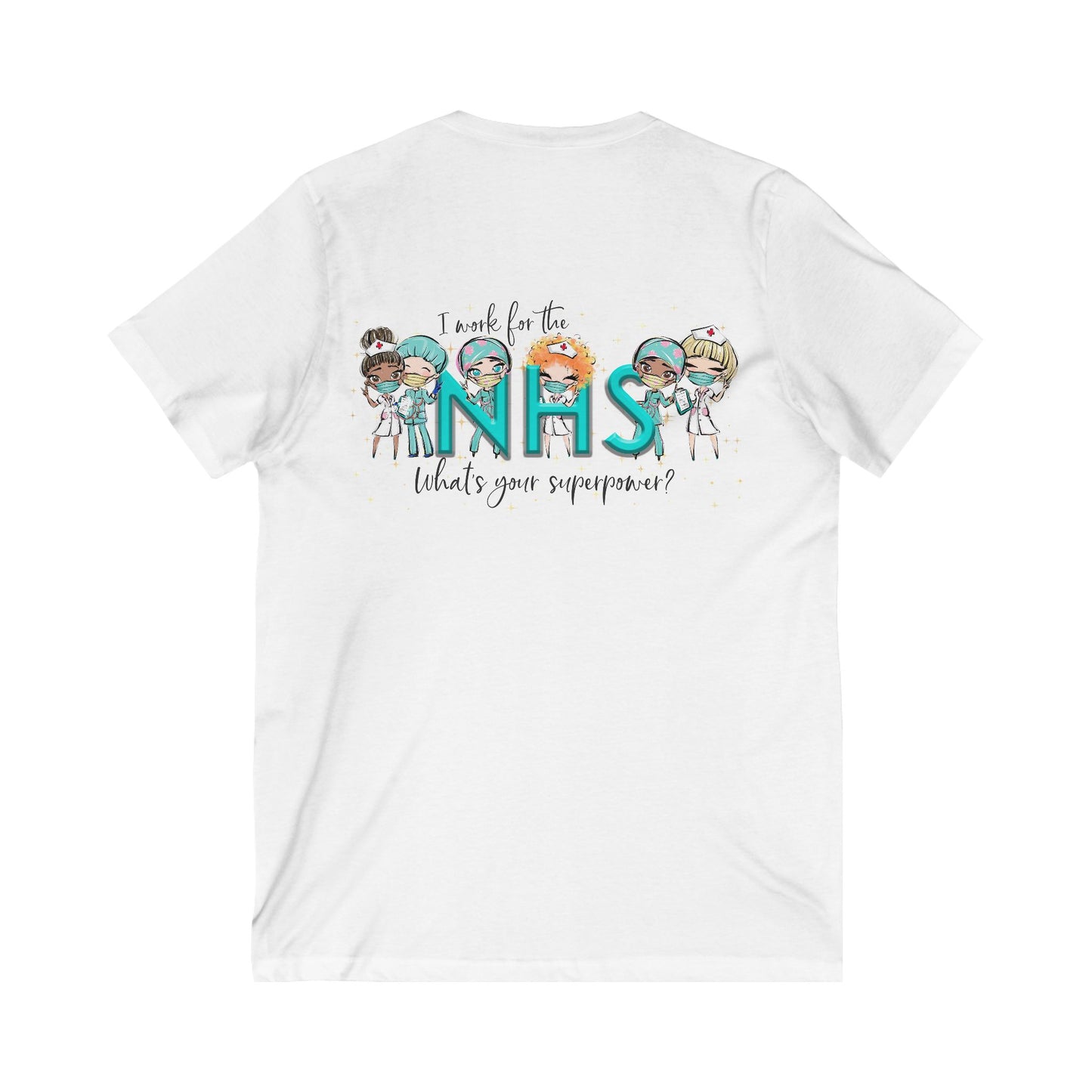 NHS Support V-Neck Tee, Unisex Graphic T-Shirt for Healthcare Heroes, LGBTQ+ Pride Shirt, Casual Wear, Appreciation Gift, Hospital [...]