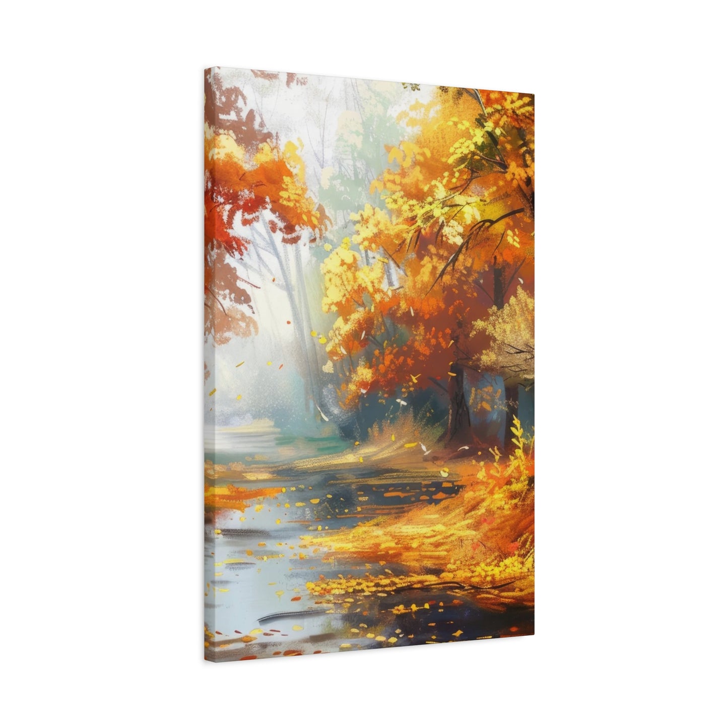 Autumn Serenity Canvas Art, Fall Decor, Nature Wall Art, Seasonal Home Decoration, Cozy Living Room Art