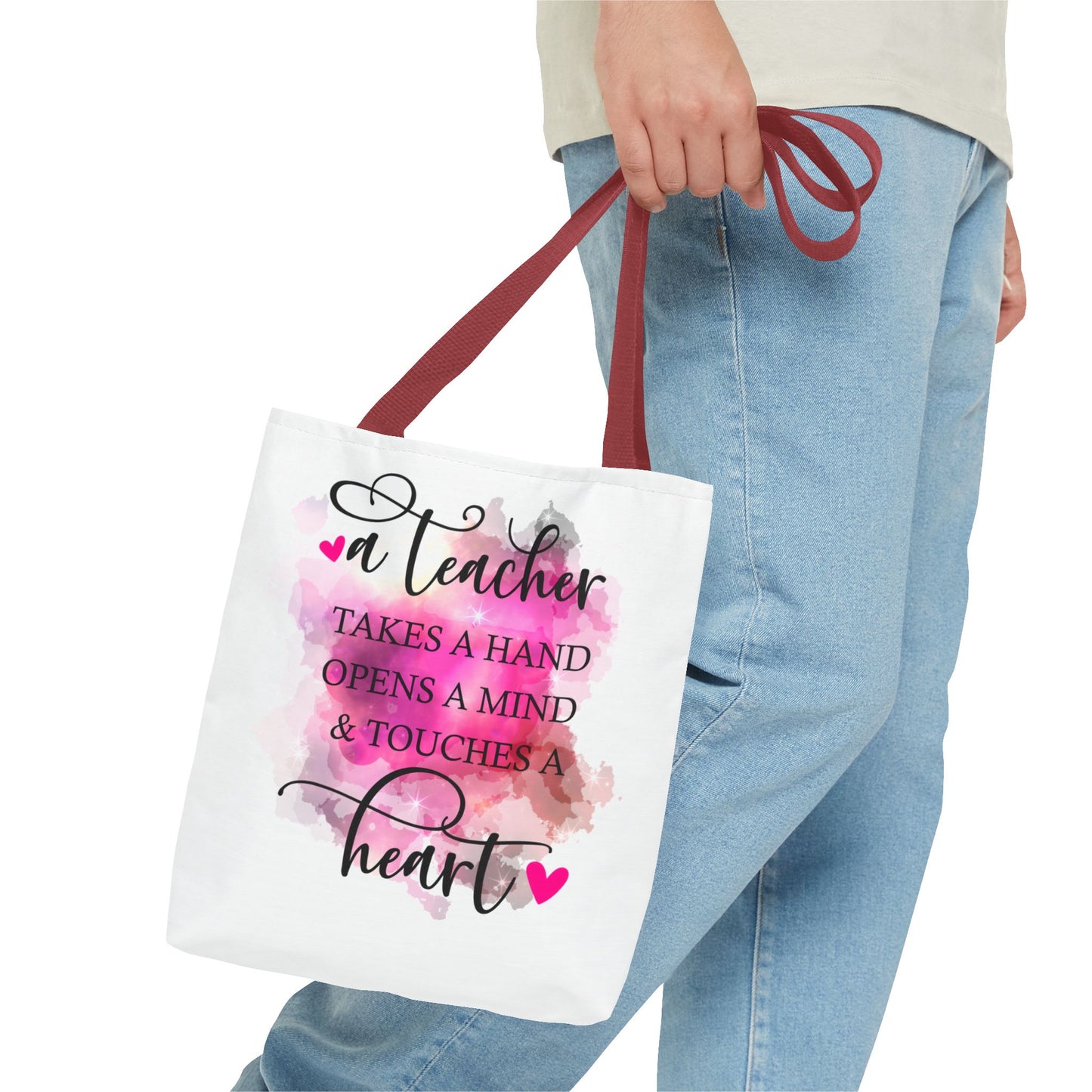Heartfelt Teacher Tote Bag | Perfect Gift for Educators, Back to School, Teacher Appreciation, Sustainable Style