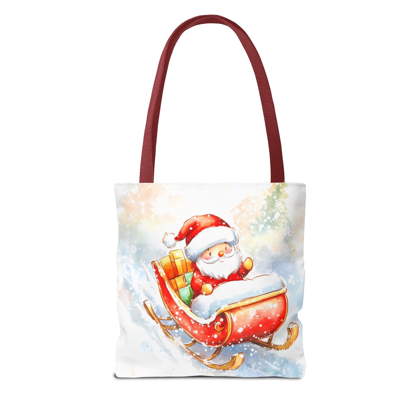 Festive Santa Sleigh Tote Bag
