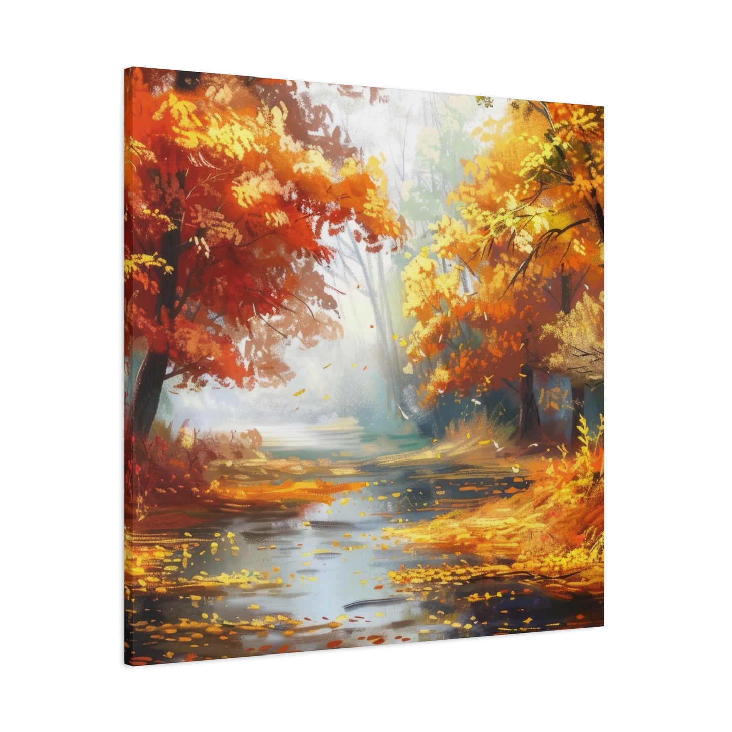 Autumn Serenity Canvas Print, Fall Decor, Home Wall Art, Nature Artwork, Gift for Nature Lovers, Cozy Decorating