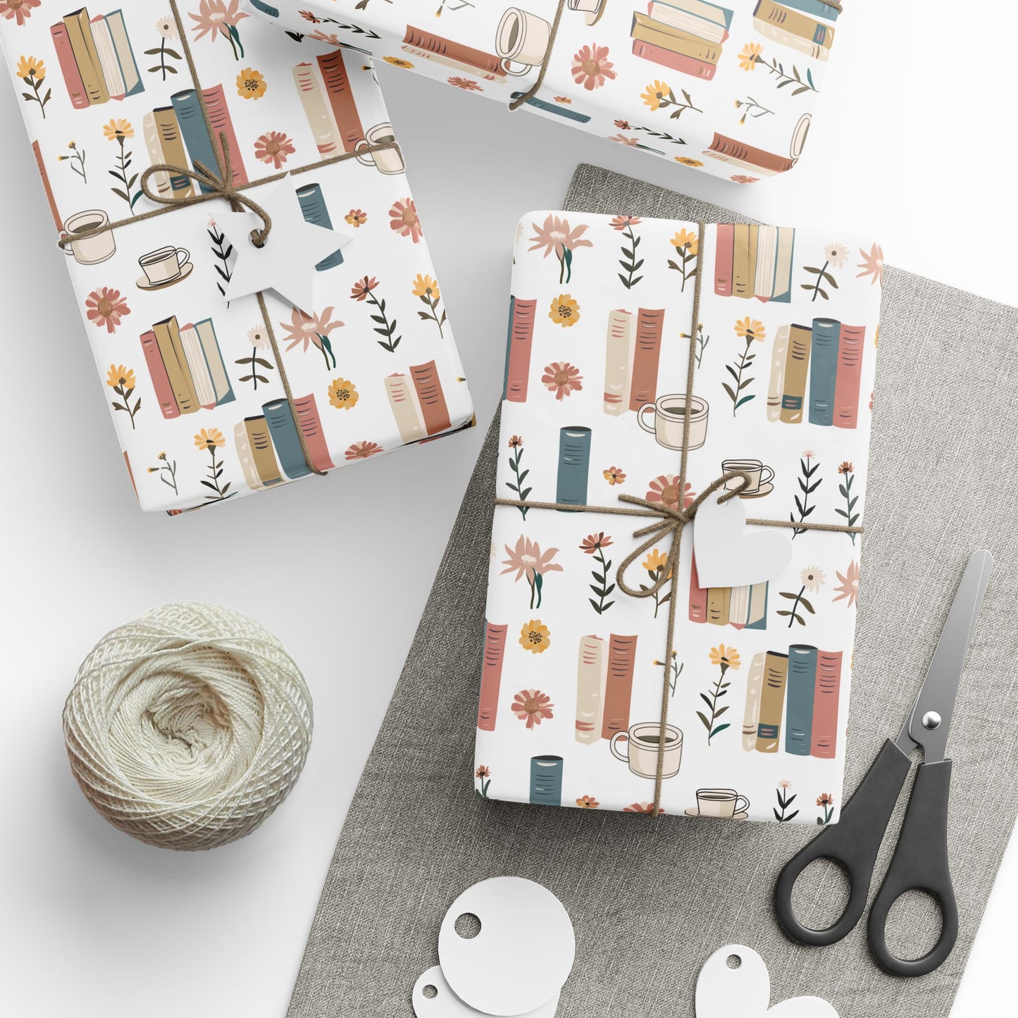 Charming Book-Themed Wrapping Paper, Perfect for Book Lovers, Gift Wrap for Holidays, Birthdays, and Celebrations, Eco-Friendly Decor, [...]