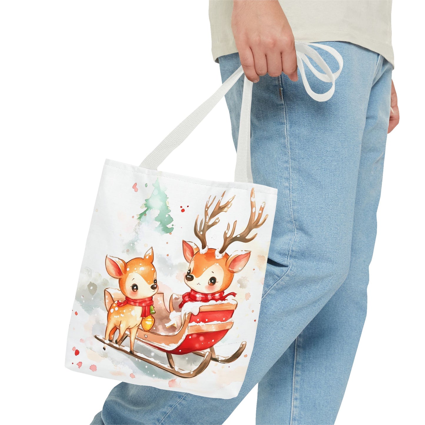 Christmas Deer Tote Bag