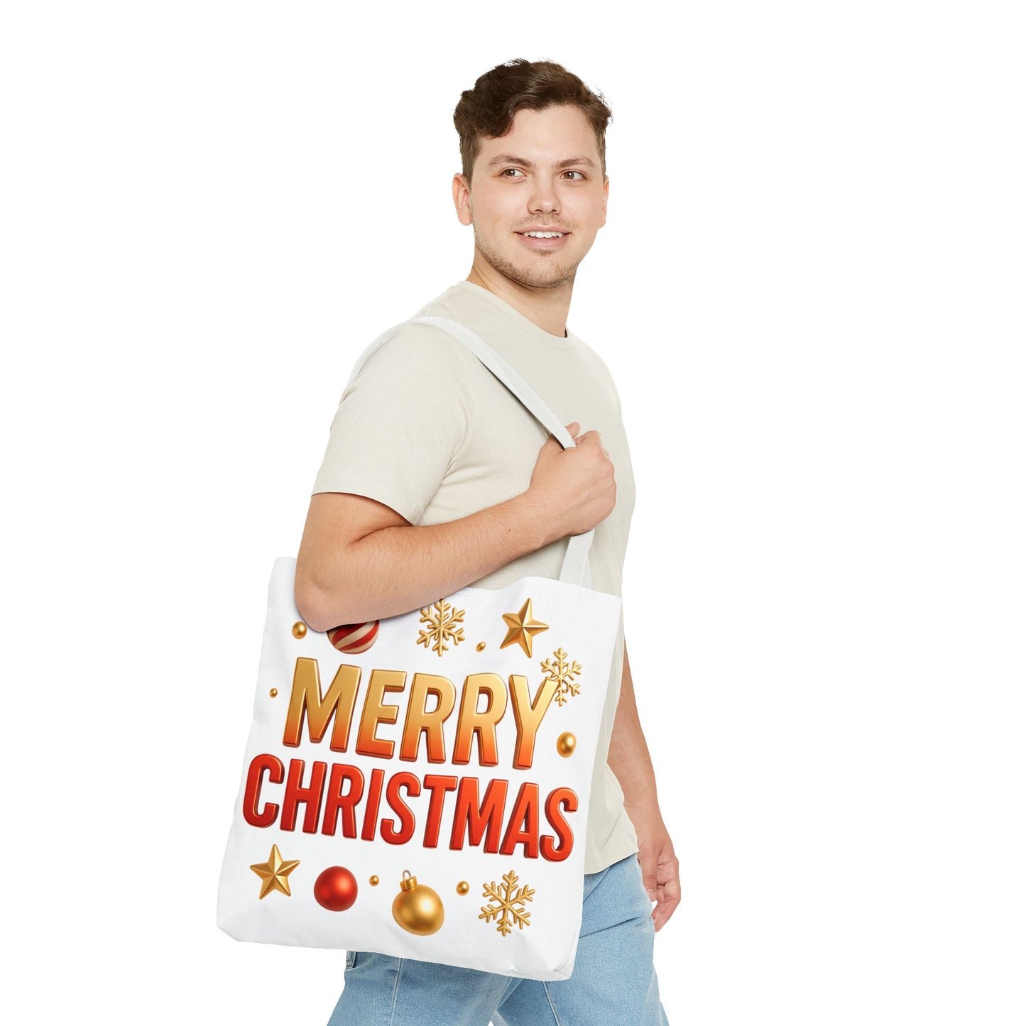 Christmas Tote Bag - Merry Christmas Holiday Shopper