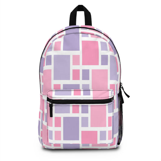 Stylish Geometric Backpack, Trendy School Bag, Everyday Tote, Gift for Students, Travel Companion, Casual Chic Accessory