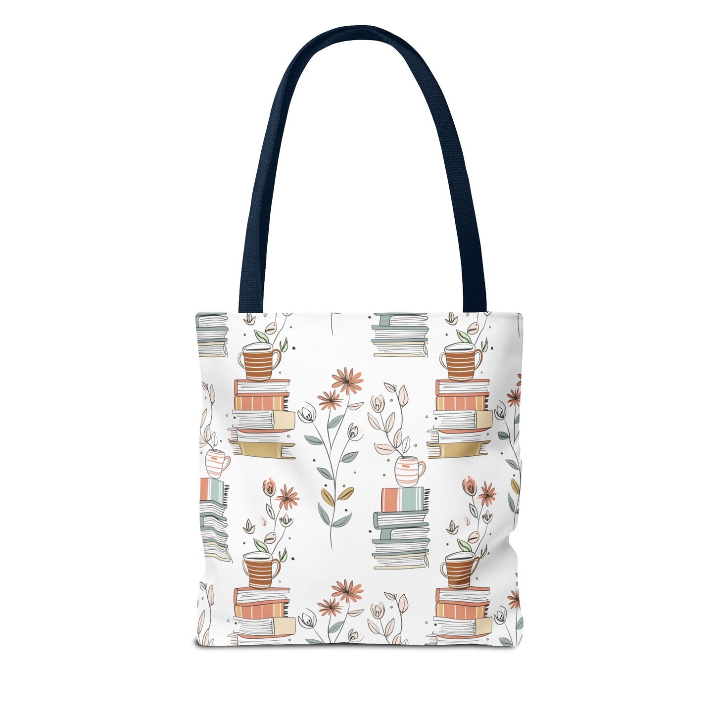 Book Lover's Floral Tote Bag, Perfect for Book Clubs, Library Visits, Eco-Friendly Gift, Reading Enthusiasts, Study Essentials