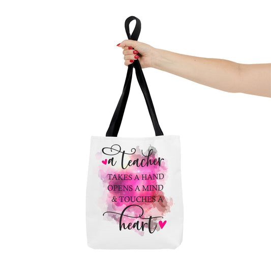 Heartfelt Teacher Tote Bag | Perfect Gift for Educators, Back to School, Teacher Appreciation, Sustainable Style