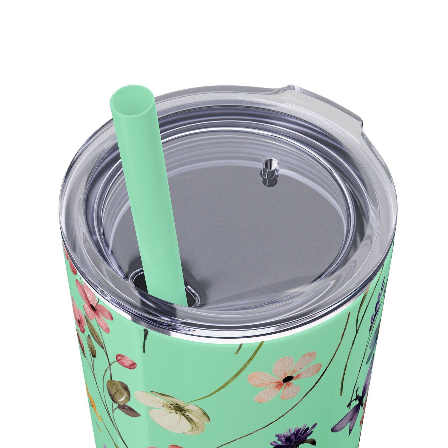 Floral Skinny Tumbler with Straw, 20oz | Elegant Drinkware for Floral Lovers, Eco-Friendly Travel Mug, Perfect Gift for Her, Wedding, [...]