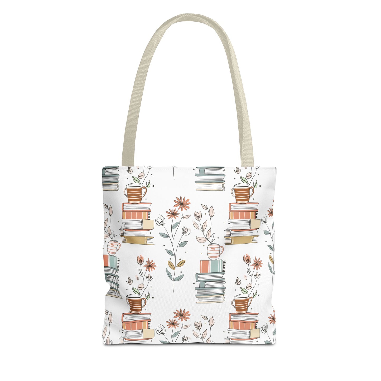 Book Lover's Floral Tote Bag, Perfect for Book Clubs, Library Visits, Eco-Friendly Gift, Reading Enthusiasts, Study Essentials