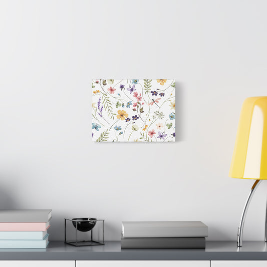 Floral Canvas Wall Art, Home Decor, Nature Inspired Artwork, Gift for Her, Spring Decor, Bright Wall Hanging