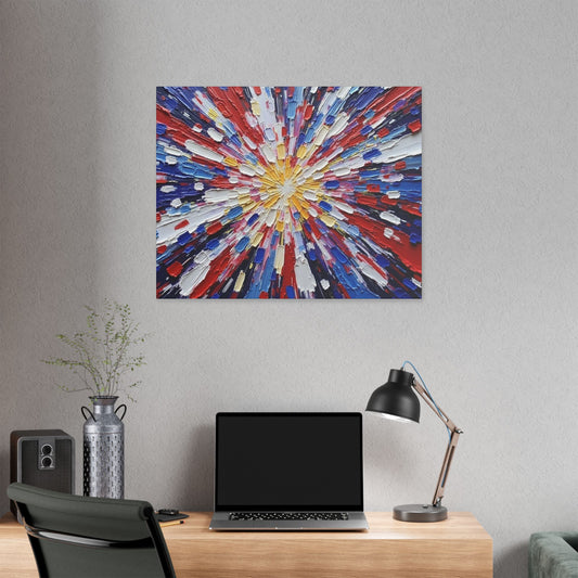 Vibrant Abstract Canvas Wall Art, Colorful Home Decor, Modern Art Piece, Living Room Decor, Unique Gift Idea