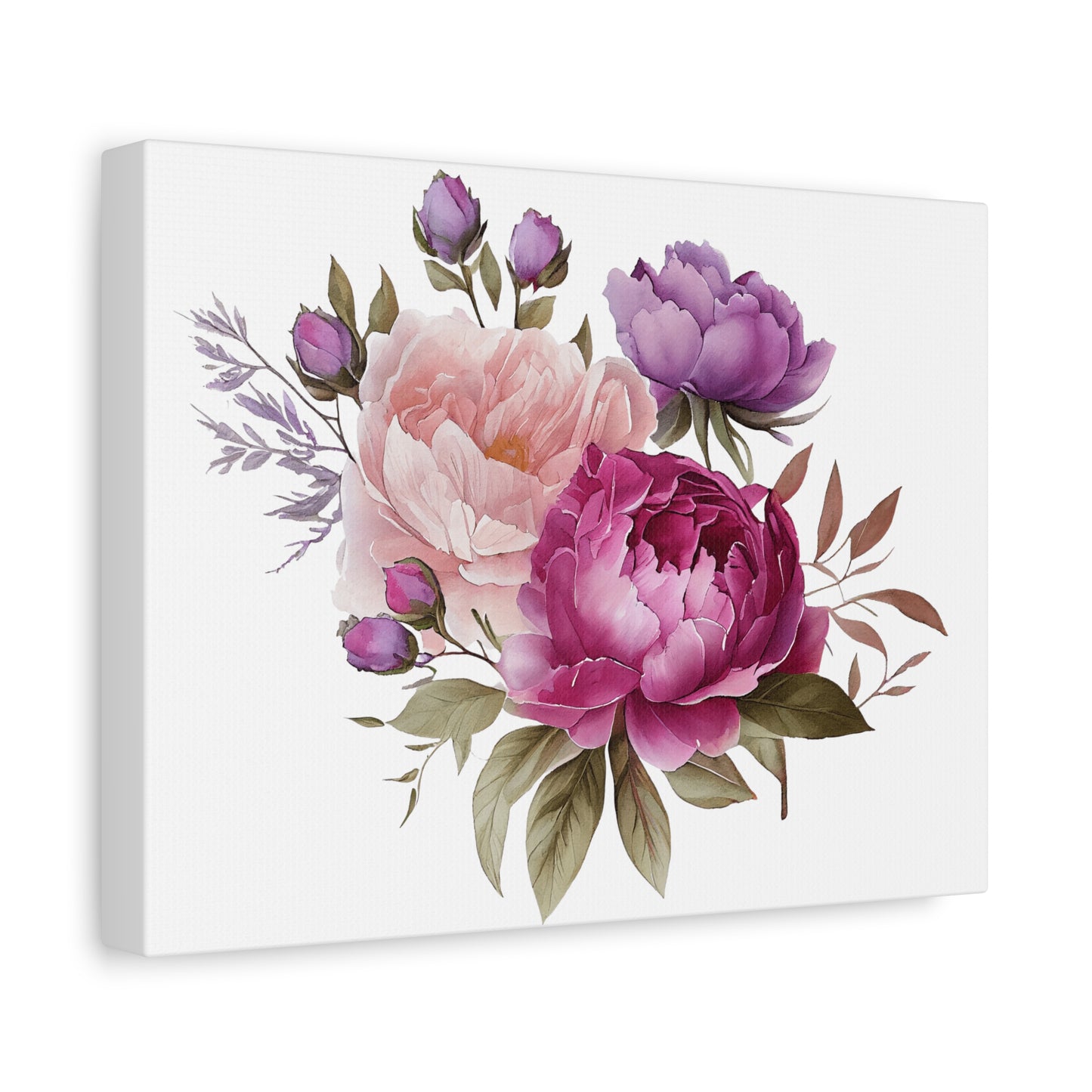 Floral Wall Art Canvas, Home Decor, Gift for Her, Peony Art, Living Room Decoration, Mothers Day