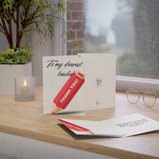 Thank You Greeting Cards Set - Appreciation Cards for Teachers, Friends, 1 to 50pcs, Ideal for Celebrations, Holidays, and Events