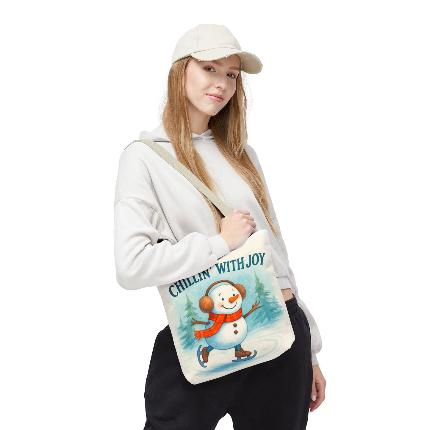 Chillin' With Joy Holiday Tote Bag