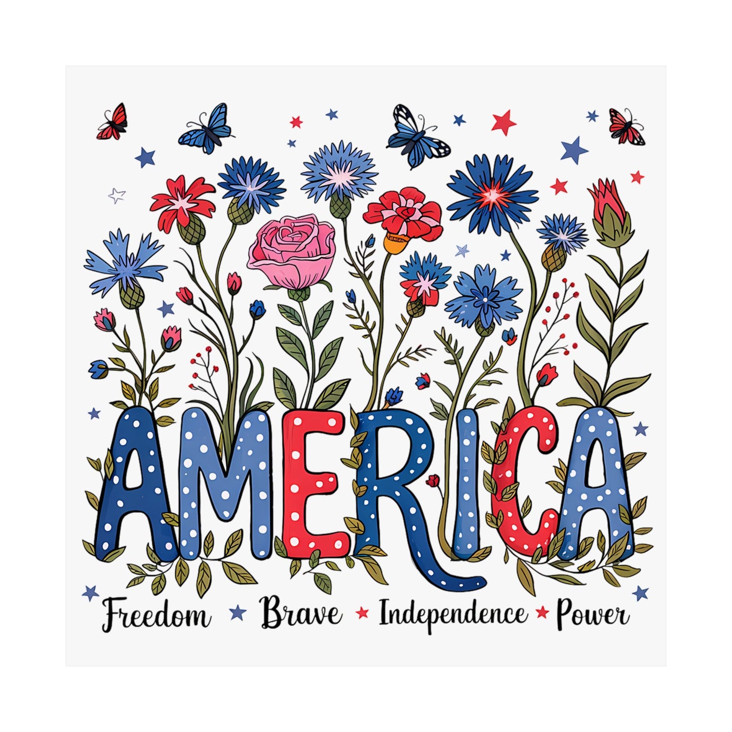 Vibrant Satin Wall Art Poster, Inspirational USA Decor, Freedom Independence Art, Nature Themed Home Decor, Gifts for Americans, 4th [...]