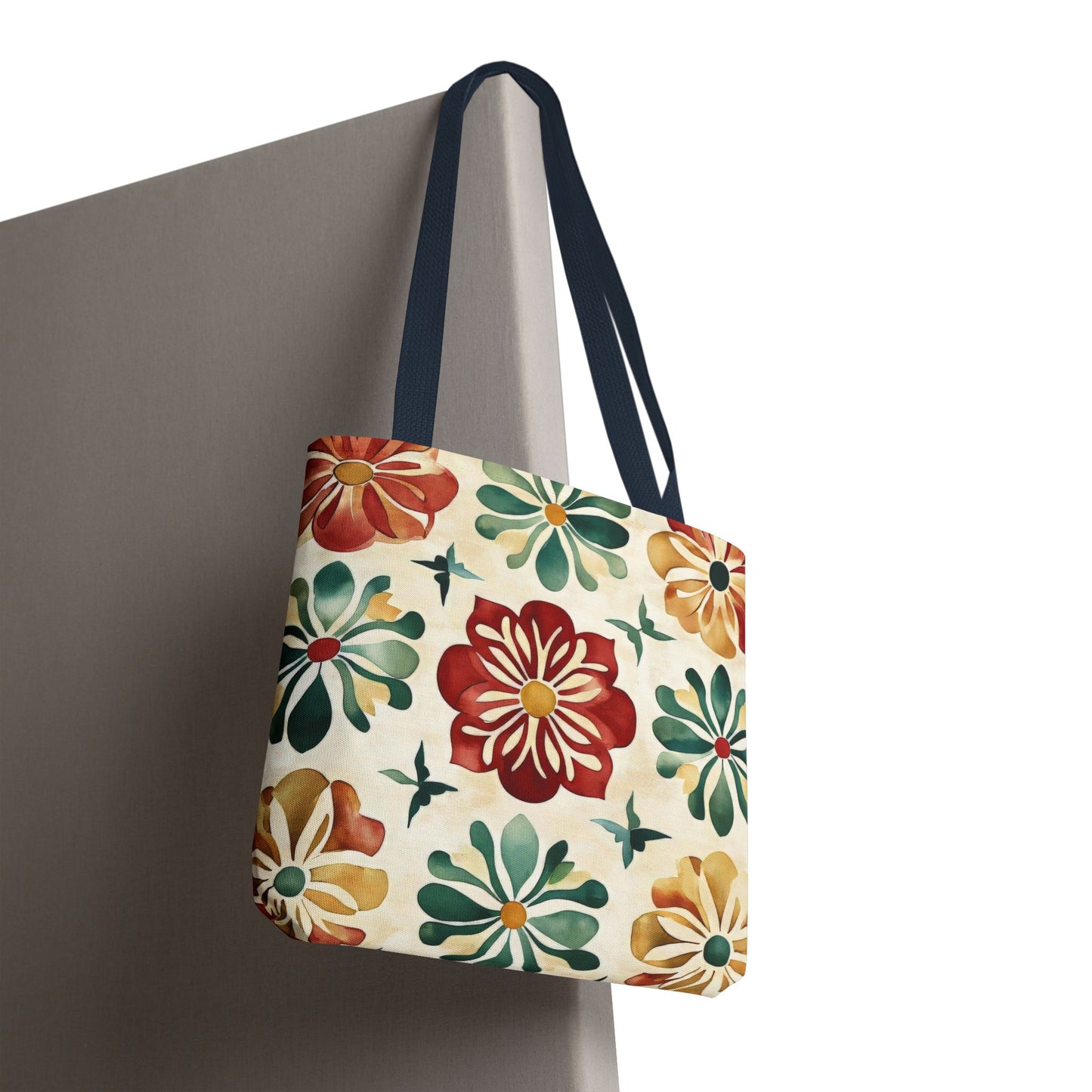 Boho Floral Tote Bag, Stylish Canvas Shopper, Eco-Friendly Bag, Beach, Travel, Grocery, Gift for Her