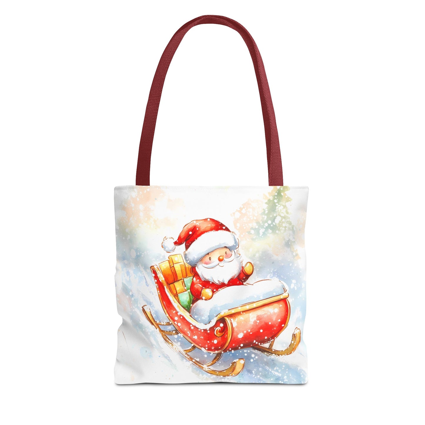 Festive Santa Sleigh Tote Bag