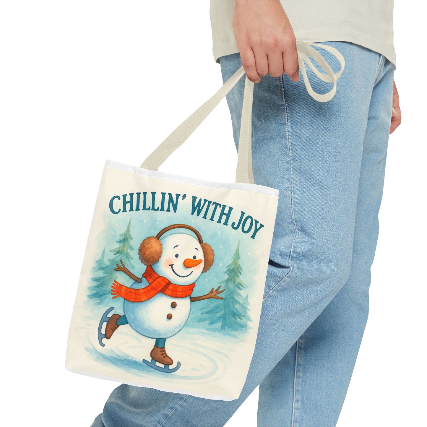 Chillin' With Joy Holiday Tote Bag