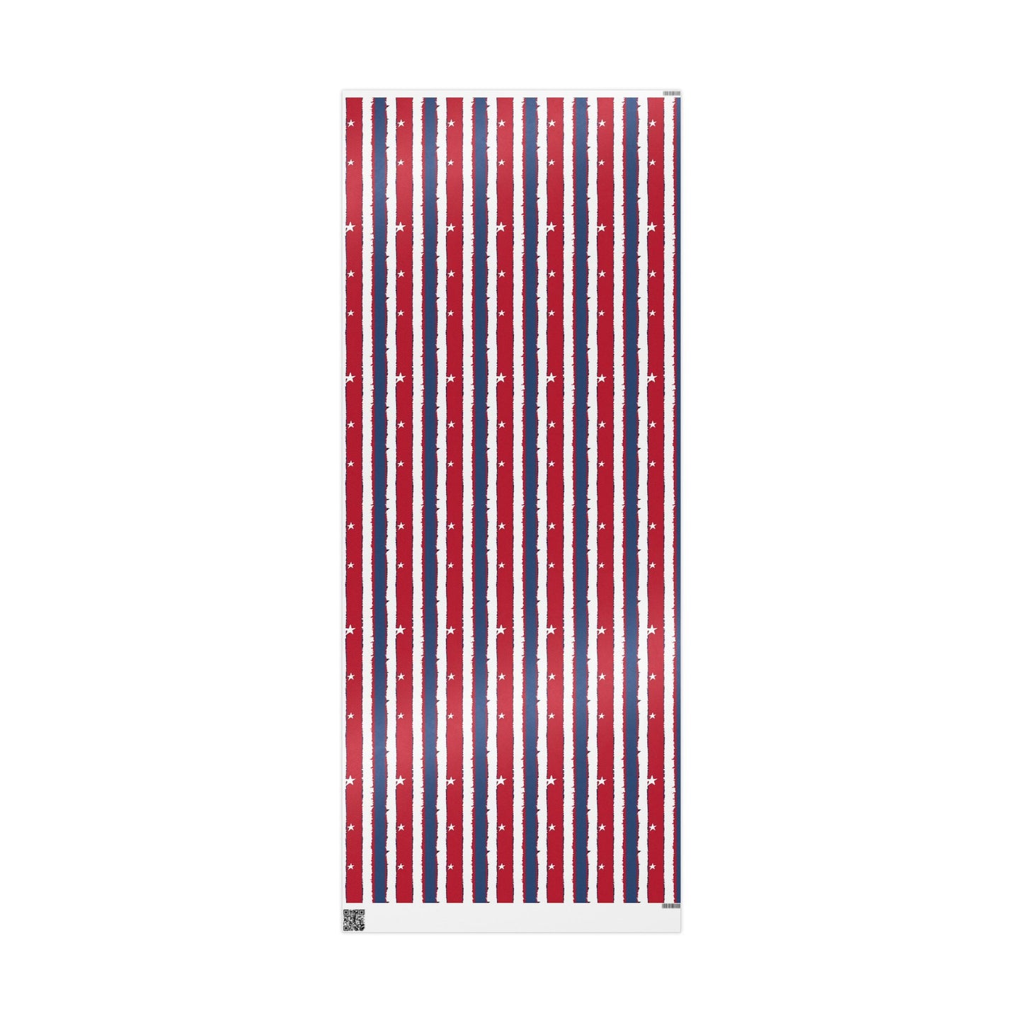 Patriotic Wrapping Paper | Red White Blue Gift Wrap for Independence Day, Memorial Day, Birthday, Holiday Events