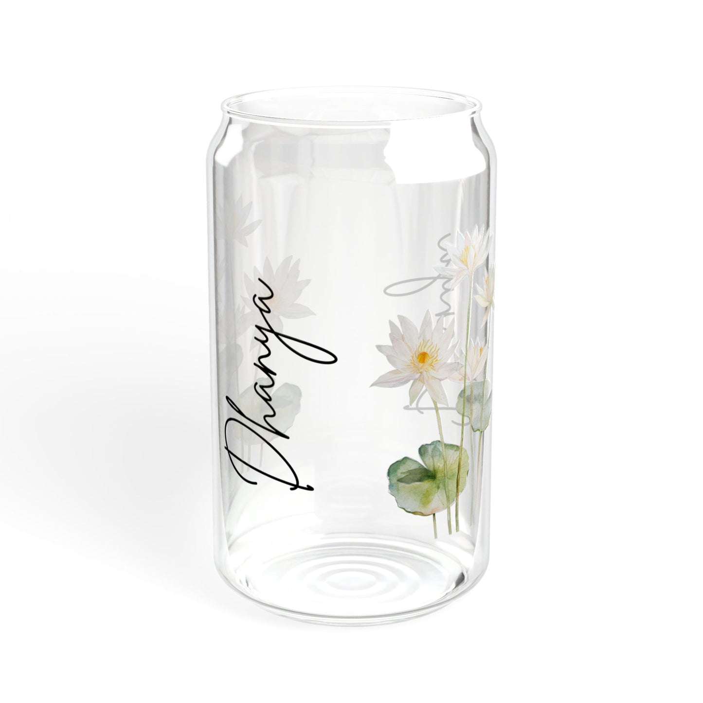 Floral-Designed Sipper Glass, 16oz, Clear Beverage Container, Eco-Friendly Drinking Glass, Perfect for Home Decor, Gift for Nature [...]