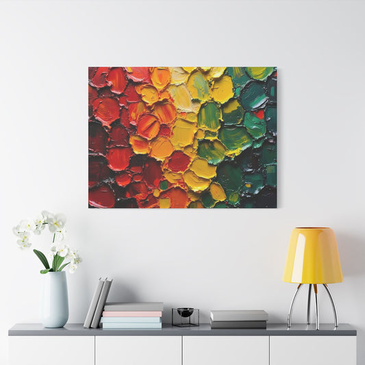 Vibrant Abstract Art Canvas Print, Colorful Wall Decor for Home, Gallery Wrap for Living Room, Unique Gift for Art Lovers, Modern Artwork