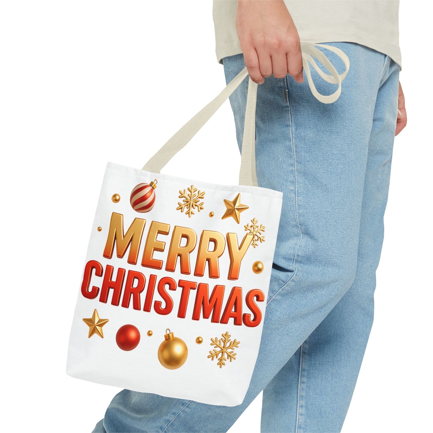 Christmas Tote Bag - Merry Christmas Holiday Shopper
