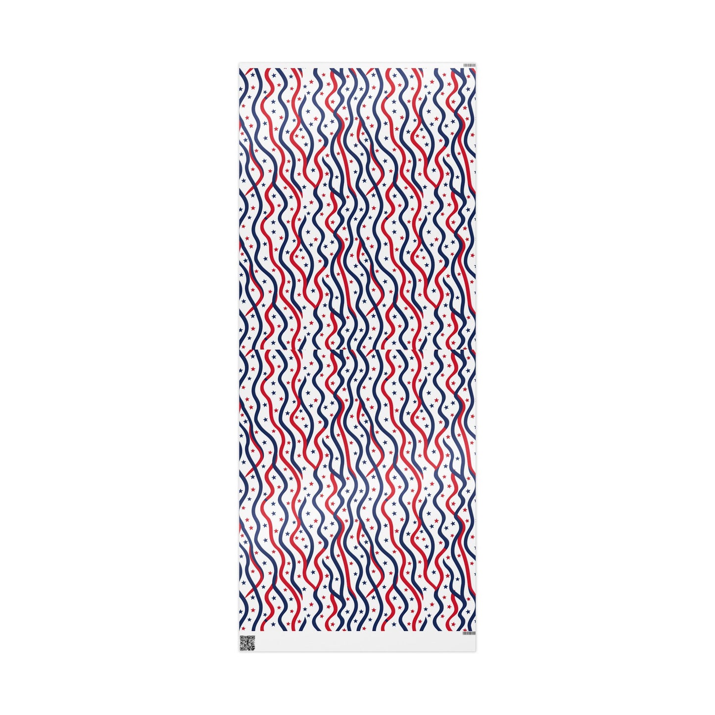 Patriotic Wrapping Paper for Holidays, Gift Wrap for Independence Day, Festive Decor, Star-Patterned Paper, Ideal for Celebrations
