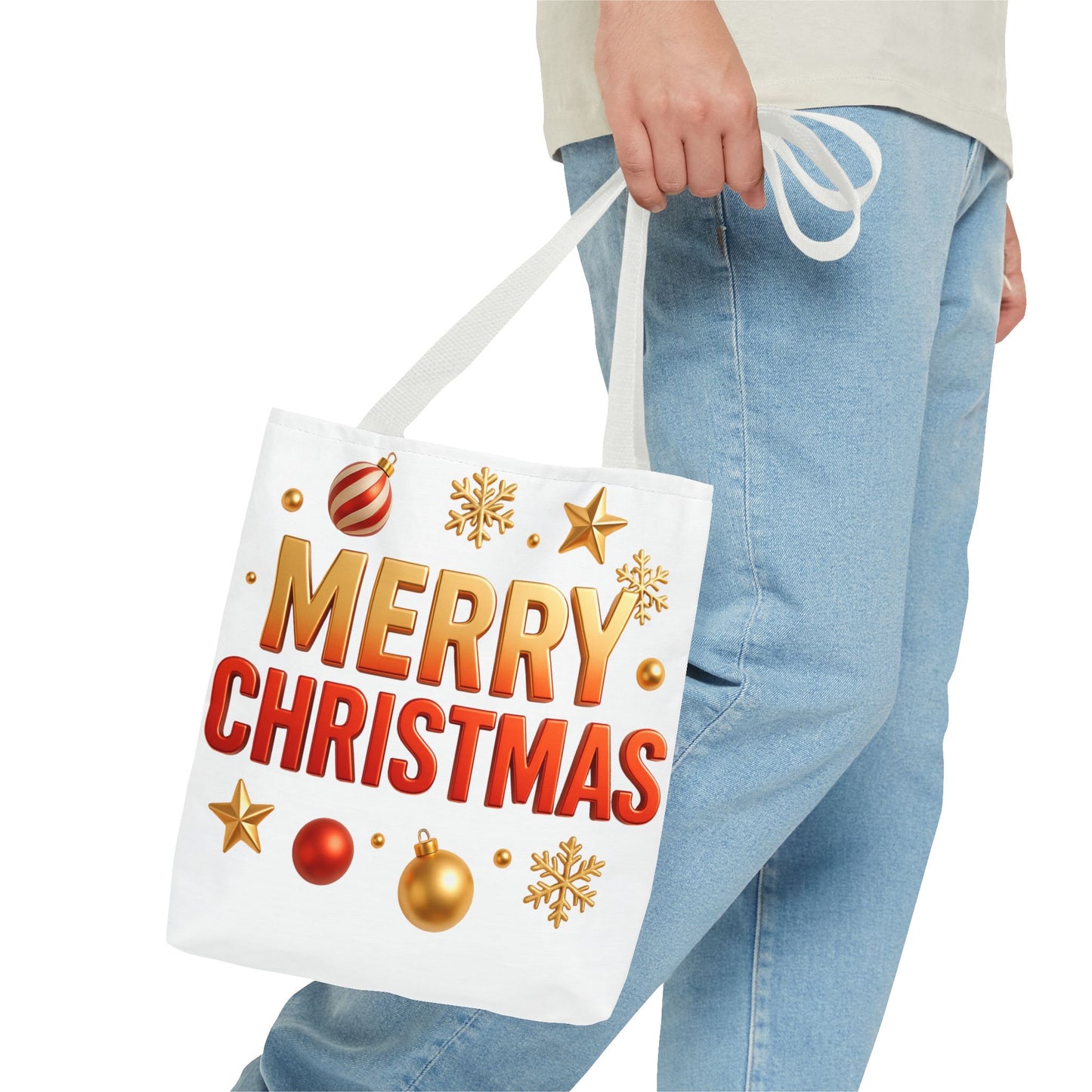 Christmas Tote Bag - Merry Christmas Holiday Shopper