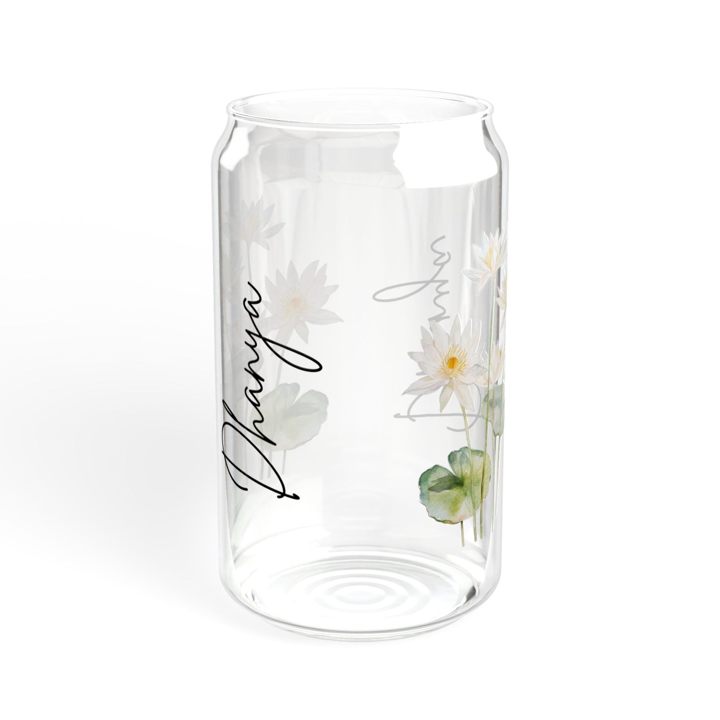 Floral-Designed Sipper Glass, 16oz, Clear Beverage Container, Eco-Friendly Drinking Glass, Perfect for Home Decor, Gift for Nature [...]